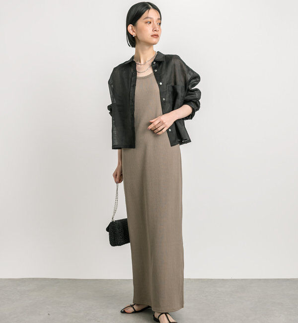  「【マイナス3kg/レビュー高評価☆】2WAYリブタンクワンピース」|ワンピース|