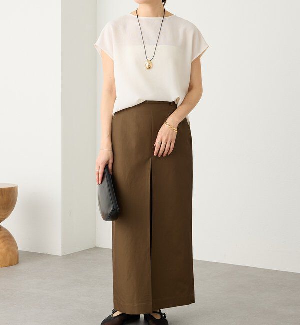  「予約【セットアップ着用可能】メッシュフレンチブラウス」|シャツ・ブラウス|