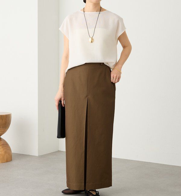  「予約【セットアップ着用可能】メッシュフレンチブラウス」|シャツ・ブラウス|