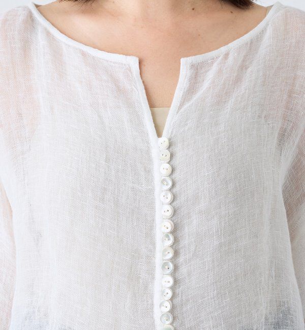  「【a Nice （ア ・ニース）】2WAYリネンブラウス」|シャツ・ブラウス|