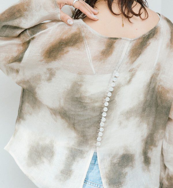  「【a Nice （ア ・ニース）】2WAYリネンブラウス」|シャツ・ブラウス|