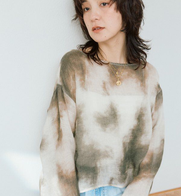  「【a Nice （ア ・ニース）】2WAYリネンブラウス」|シャツ・ブラウス|