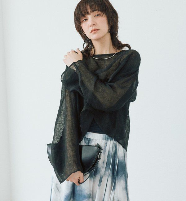  「【a Nice （ア ・ニース）】2WAYリネンブラウス」|シャツ・ブラウス|