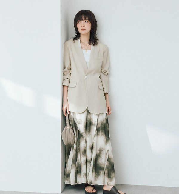  「【a Nice （ア ・ニース）】タイダイプリントギャザースカート」|スカート|