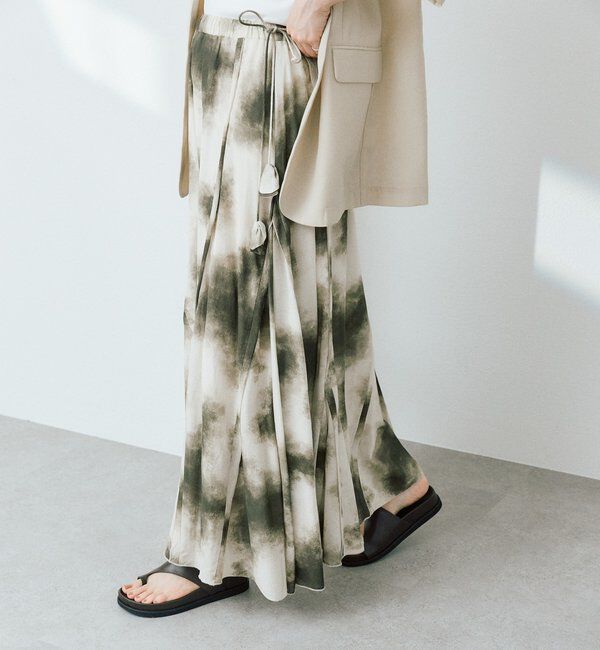  「【a Nice （ア ・ニース）】タイダイプリントギャザースカート」|スカート|