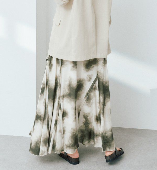  「【a Nice （ア ・ニース）】タイダイプリントギャザースカート」|スカート|