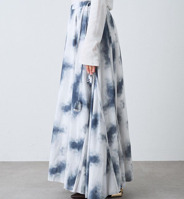  「【a Nice （ア ・ニース）】タイダイプリントギャザースカート」|スカート|