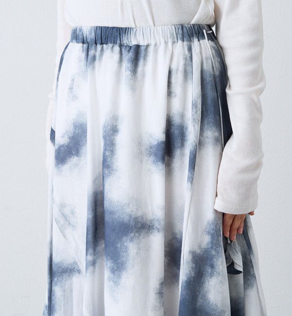  「【a Nice （ア ・ニース）】タイダイプリントギャザースカート」|スカート|