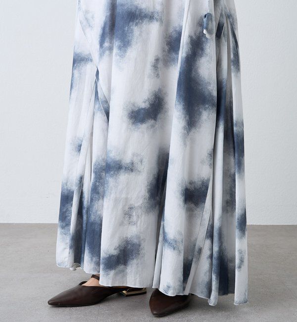  「【a Nice （ア ・ニース）】タイダイプリントギャザースカート」|スカート|