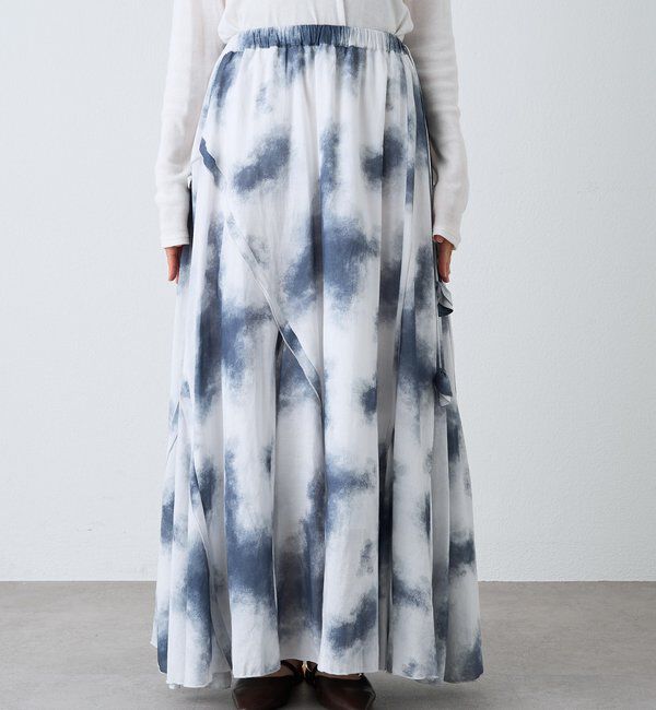  「【a Nice （ア ・ニース）】タイダイプリントギャザースカート」|スカート|