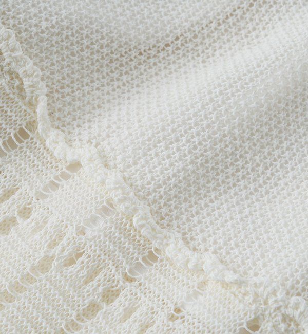  「【a Nice （ア ・ニース）】クロシェトリムニットパンツ」|チノ|