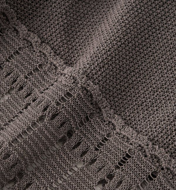  「【a Nice （ア ・ニース）】クロシェトリムニットパンツ」|チノ|