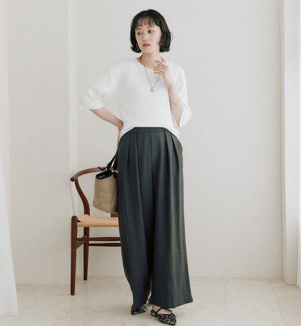  「予約【ストレッチ性抜群】VIS/NYゴブソデリブニット」|ニット・セーター|