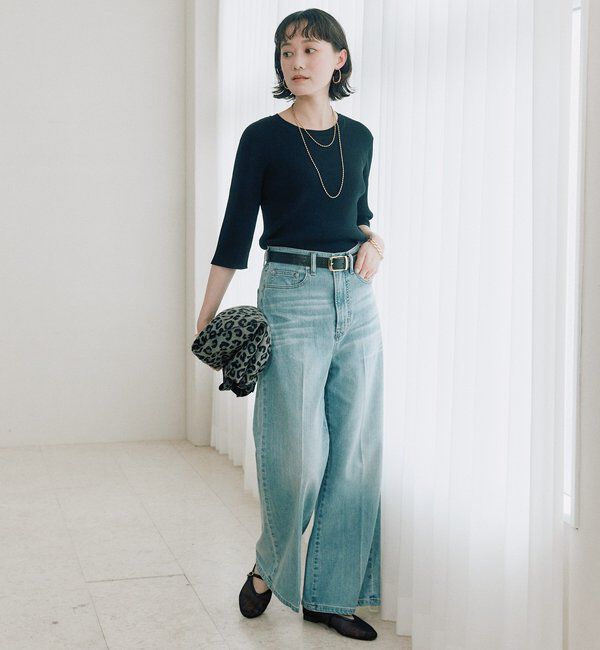  「予約【ストレッチ性抜群】VIS/NYゴブソデリブニット」|ニット・セーター|