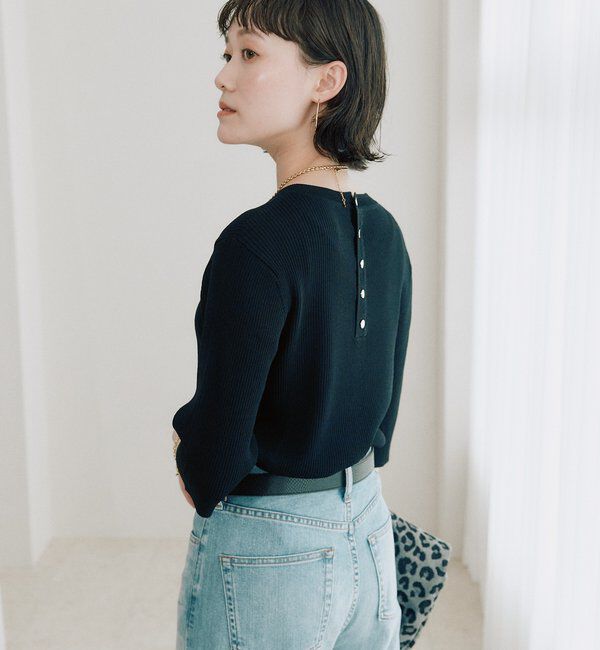  「予約【ストレッチ性抜群】VIS/NYゴブソデリブニット」|ニット・セーター|