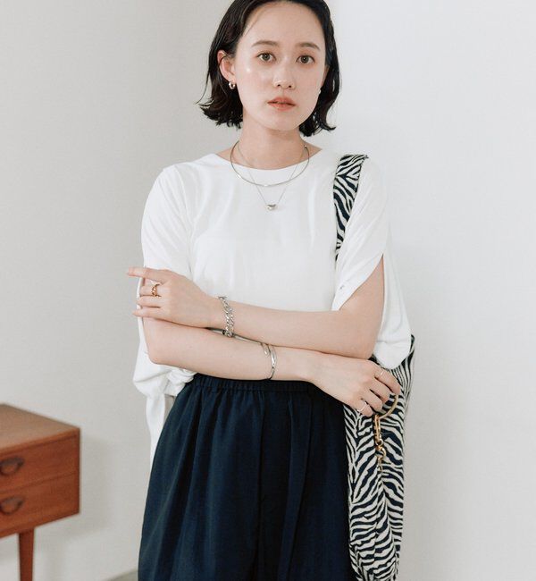  「予約【吸水速乾/遮熱/接触冷感】クールタッチポンチョカットソー」|Tシャツ・カットソー|