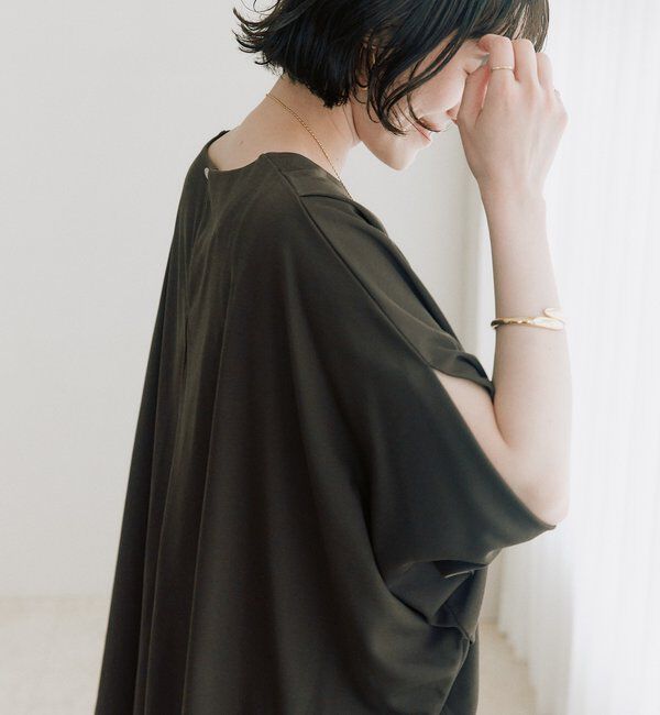  「予約【吸水速乾/遮熱/接触冷感】クールタッチポンチョカットソー」|Tシャツ・カットソー|