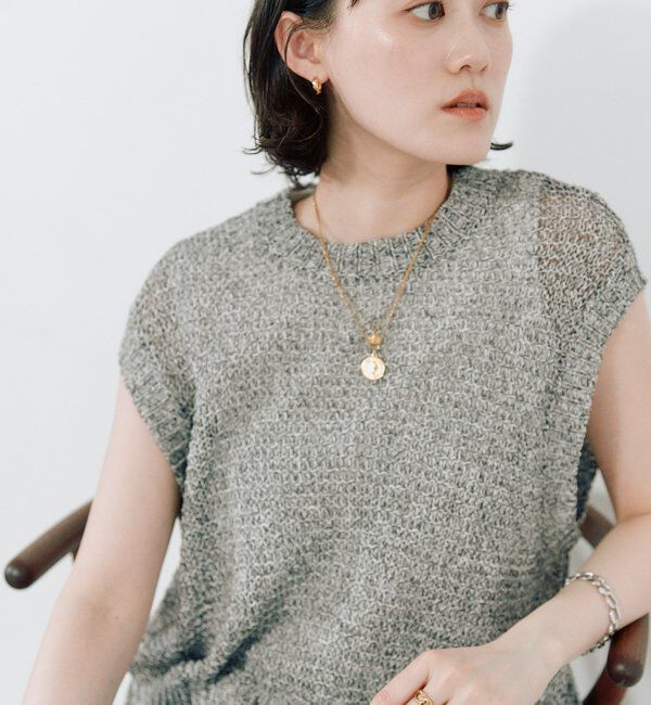  「予約【鮮度抜群】ラスティックニットベスト」|ニット・セーター|