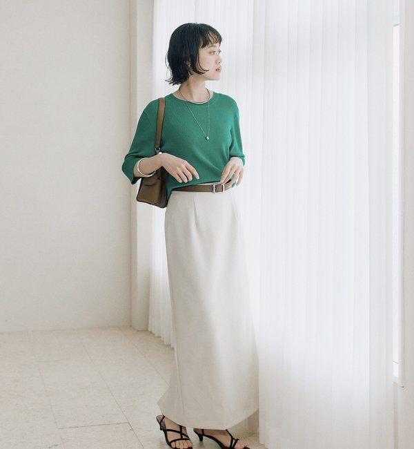  「予約【接触冷感/紫外線防止】ストレッチタイトスカート」|スカート|