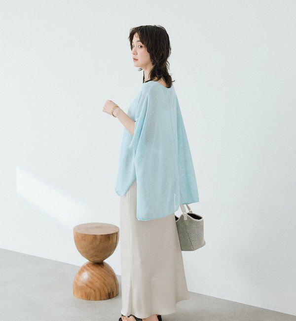  「予約【ストレスフリーな履き心地】バイアスサテンナロースカート」|スカート|