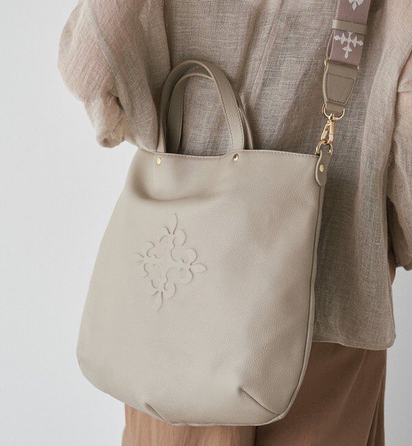  「スリム2WAYトートバッグ <エンボスモノグラム>」|トートバッグ|