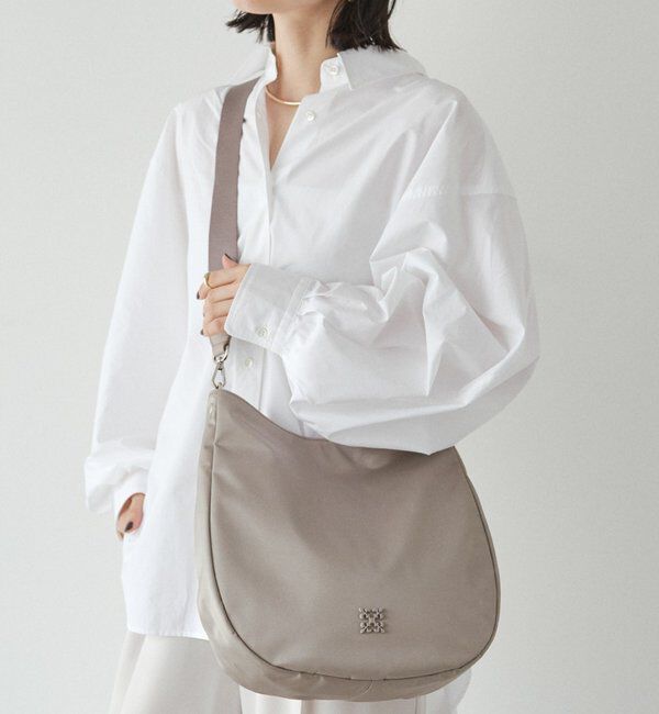  「クラウズナイロン2WAYショルダーバッグ」|ショルダー・メッセンジャー|ライトグレー