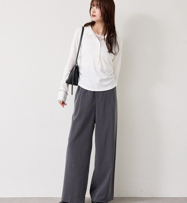  「リブヘンリーネックプルオーバー」|Tシャツ・カットソー|