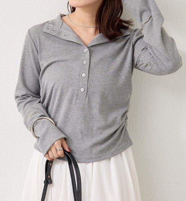  「リブヘンリーネックプルオーバー」|Tシャツ・カットソー|