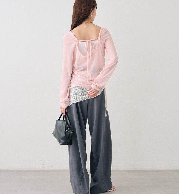  「バックシャンロングTシャツ」|Tシャツ・カットソー|