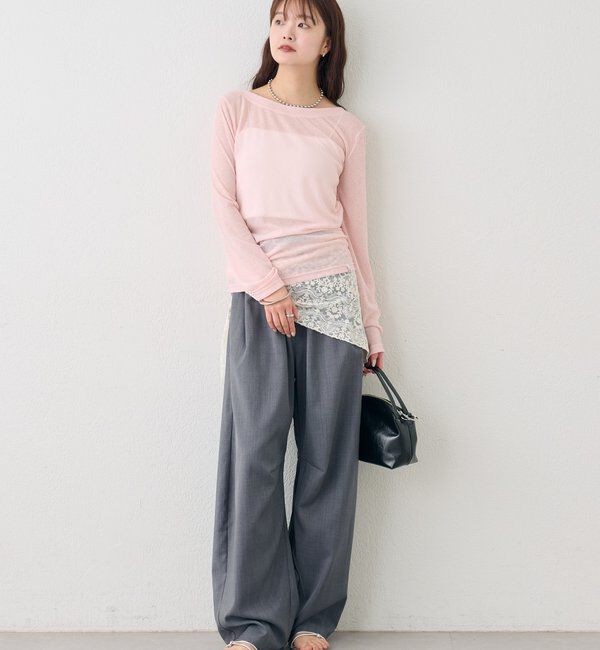  「バックシャンロングTシャツ」|Tシャツ・カットソー|