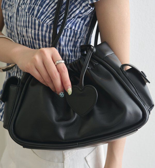  「ハートチャーム付きコンビBAG」|トートバッグ|