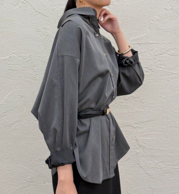  「サテンBIGシャツ」|シャツ・ブラウス|