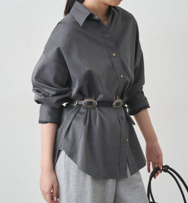  「サテンBIGシャツ」|シャツ・ブラウス|