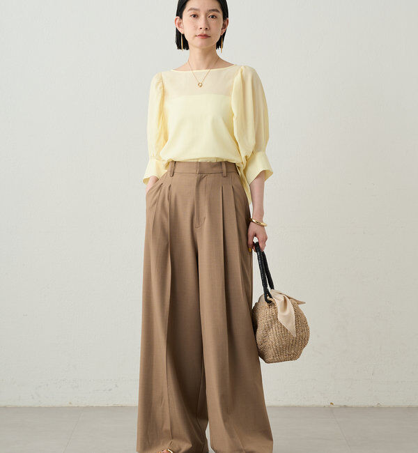  「2タックワイドパンツ」|チノ|