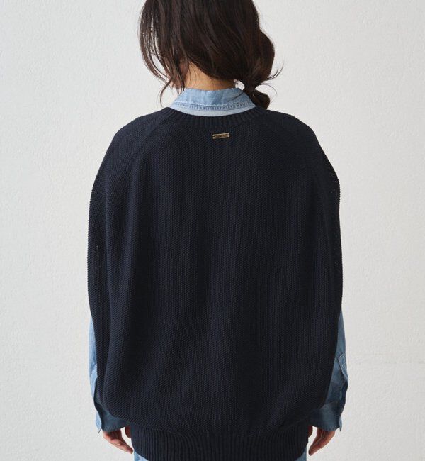  「ギマ鹿子ポンチョニットベスト」|ニット・セーター|