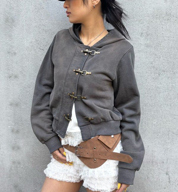  「ファイヤーマンフックパーカー」|パーカー|チャコールグレー