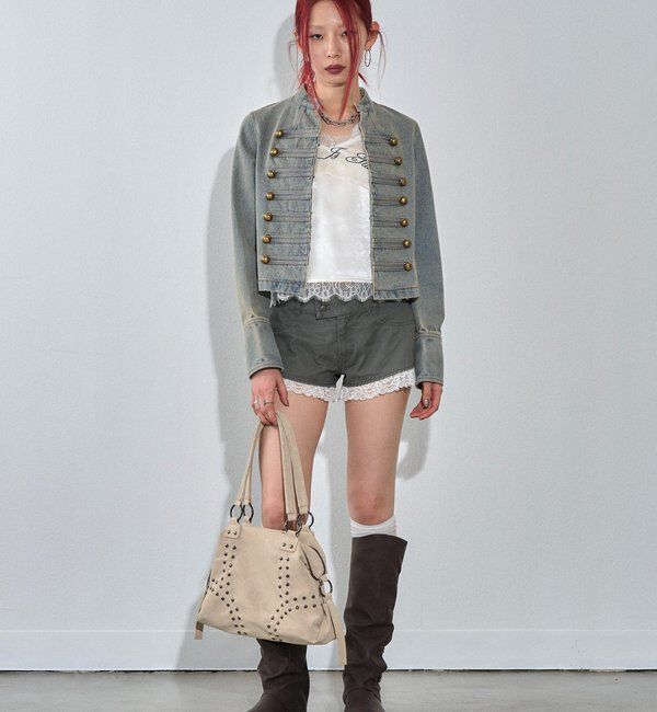  「ツイルレースマイクロショーツ」|チノ|