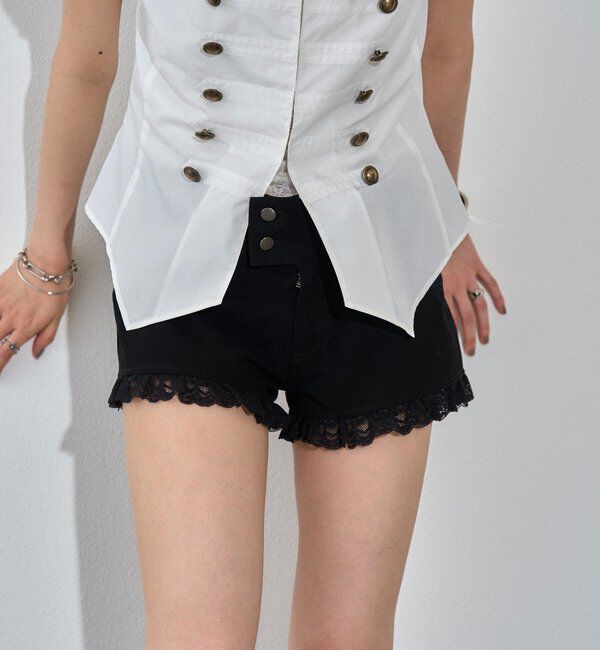  「ツイルレースマイクロショーツ」|チノ|