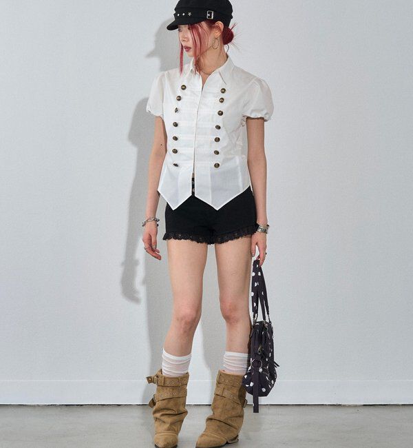  「ツイルレースマイクロショーツ」|チノ|