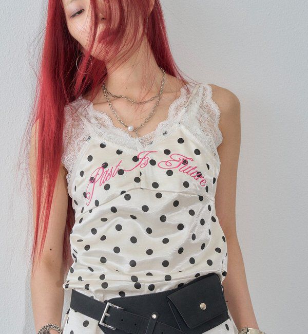  「サテンドットサロペット」|ワンピース|