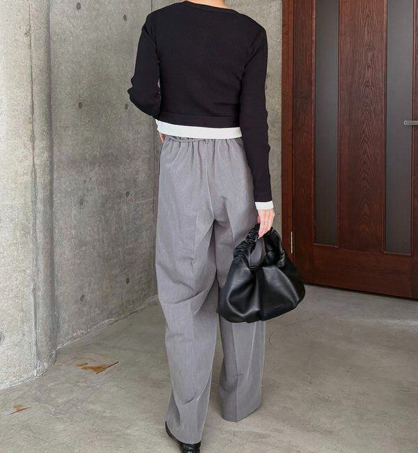  「バイカラーレイヤードカーディガン」|カーディガン|