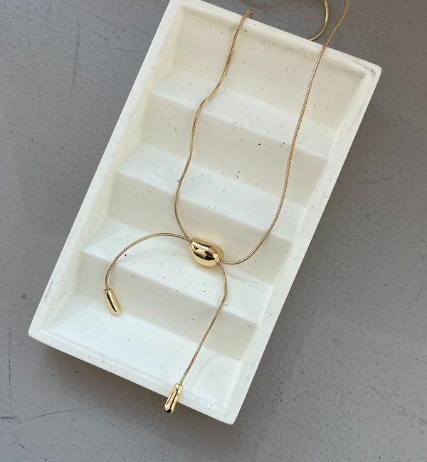  「〈GOLDY/ゴールディ〉マルチWAYスライドビーンズネックレス」|リング|ゴールド