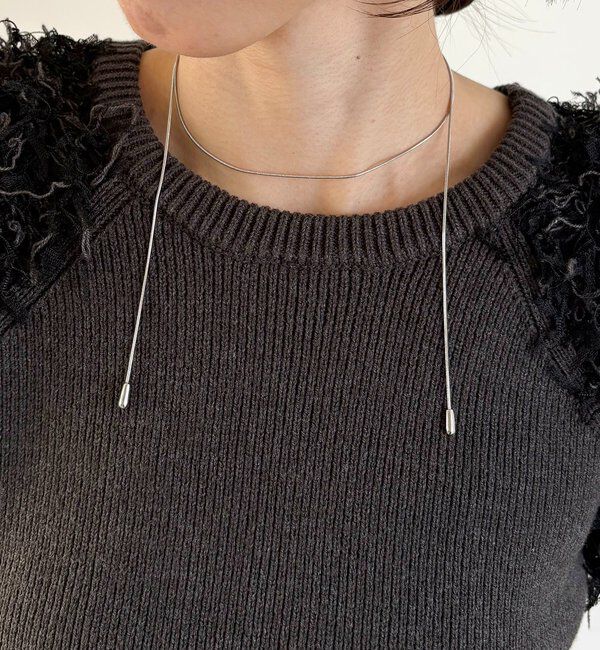  「〈GOLDY/ゴールディ〉マルチWAYスライドビーンズネックレス」|リング|