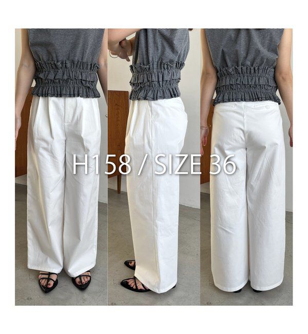  「【腰回りカバー/低身長サイズあり】2タックチノパン」|チノ|