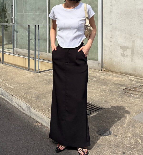  「【新色イエロー・ブラウン】コルセットT」|Tシャツ・カットソー|