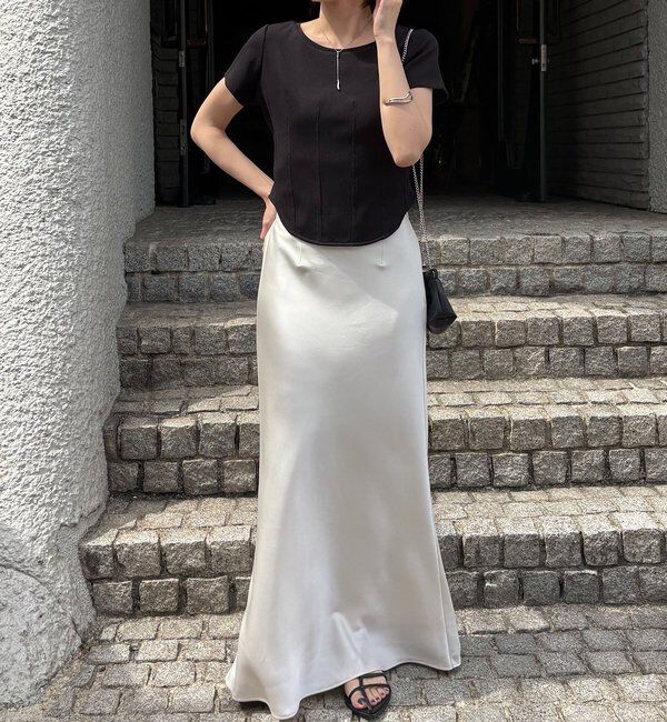  「【新色イエロー・ブラウン】コルセットT」|Tシャツ・カットソー|