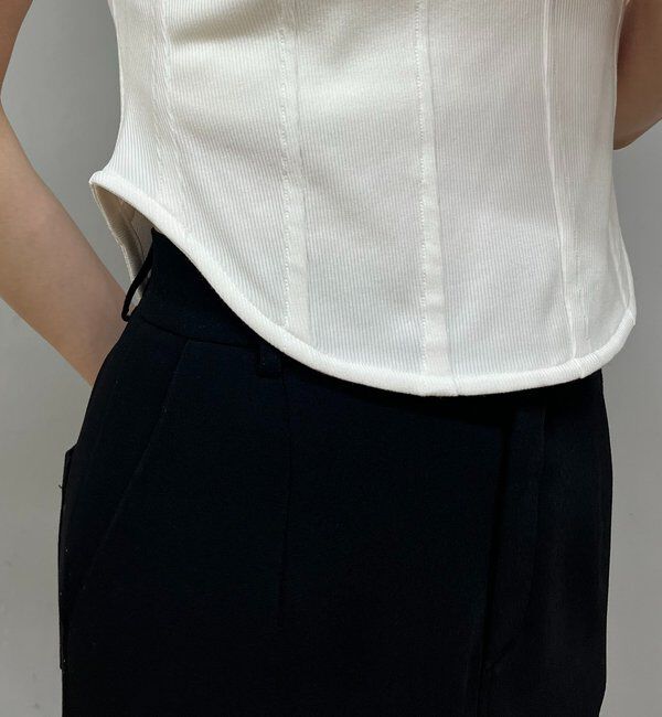  「【新色イエロー・ブラウン】コルセットT」|Tシャツ・カットソー|