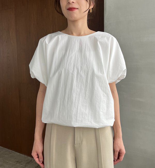  「【新色ピンク】バルーンリボンブラウス」|シャツ・ブラウス|