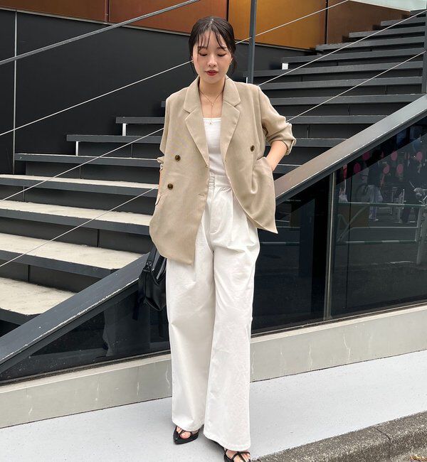  「【夏まで使える】シアーWジャケット」|テーラードジャケット|