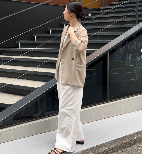  「【夏まで使える】シアーWジャケット」|テーラードジャケット|